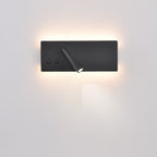 Modern Minimalist Rectangular Cylinder Spotlight Iron Aluminum LED Wall Sconce Lamp For Bedroom