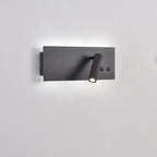 Modern Minimalist Rectangular Cylinder Spotlight Iron Aluminum LED Wall Sconce Lamp For Bedroom