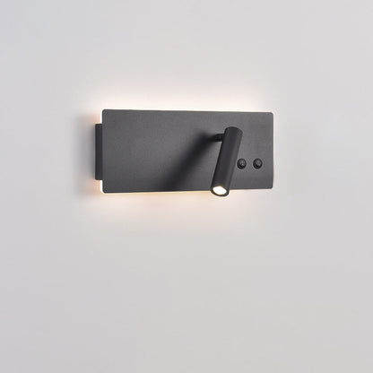 Modern Minimalist Rectangular Cylinder Spotlight Iron Aluminum LED Wall Sconce Lamp For Bedroom
