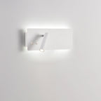 Modern Minimalist Rectangular Cylinder Spotlight Iron Aluminum LED Wall Sconce Lamp For Bedroom