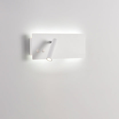 Modern Minimalist Rectangular Cylinder Spotlight Iron Aluminum LED Wall Sconce Lamp For Bedroom
