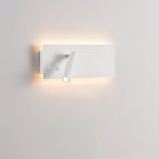 Modern Minimalist Rectangular Cylinder Spotlight Iron Aluminum LED Wall Sconce Lamp For Bedroom