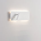 Modern Minimalist Rectangular Cylinder Spotlight Iron Aluminum LED Wall Sconce Lamp For Bedroom