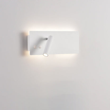 Modern Minimalist Rectangular Cylinder Spotlight Iron Aluminum LED Wall Sconce Lamp For Bedroom