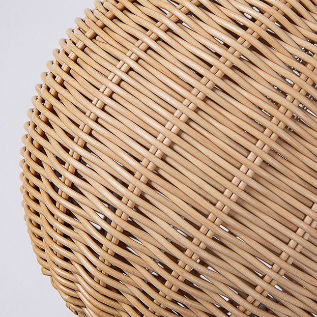 Contemporary Creative Waterproof Gourd Peanut Shape Rattan Stainless Steel 1-light Pendant Light for Outdoor BulbSquare