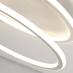 Contemporary Creative Heart Round Iron Aluminum Silicone Semi-flush Mount Ceiling Light for Bedroom