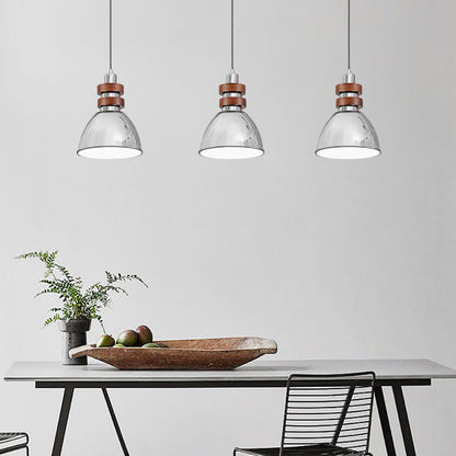 Traditional Vintage Round Cylinder Bell Cake Shape Iron 1-Light Pendant Light For Bedroom
