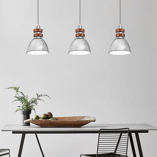 Traditional Vintage Round Cylinder Bell Cake Shape Iron 1-Light Pendant Light For Bedroom
