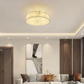 Modern Minimalist Round Dome Copper Marble 6/8 Light Flush Mount Ceiling Light For Bedroom