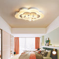 Modern Art Deco Cloud Shape Star Iron Acrylic LED Flush Mount Ceiling Light for Bedroom