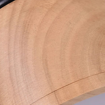 Modern Minimalist Round Cylinder Iron Rubberwood Acrylic LED Flush Mount Ceiling Light For Hallway