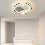 Modern Minimalist Round Square Iron Acrylic LED Flush Mount Ceiling Light For Bedroom