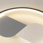 Modern Minimalist Round Square Iron Acrylic LED Flush Mount Ceiling Light For Bedroom