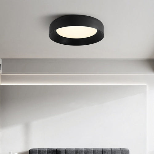 Modern Minimalist Round Dome Iron Acrylic LED Flush Mount Ceiling Light For Bedroom