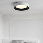 Modern Minimalist Round Dome Iron Acrylic LED Flush Mount Ceiling Light For Bedroom