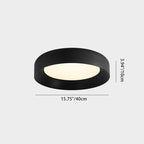 Modern Minimalist Round Dome Iron Acrylic LED Flush Mount Ceiling Light For Bedroom