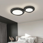 Modern Minimalist Round Dome Iron Aluminum Acrylic LED Flush Mount Ceiling Light For Living Room