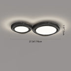 Modern Minimalist Round Dome Iron Aluminum Acrylic LED Flush Mount Ceiling Light For Living Room