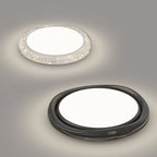 Modern Minimalist Round Dome Iron Aluminum Acrylic LED Flush Mount Ceiling Light For Living Room