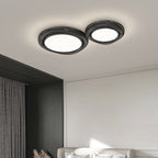 Modern Minimalist Round Dome Iron Aluminum Acrylic LED Flush Mount Ceiling Light For Living Room