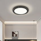 Modern Minimalist Round Dome Iron Aluminum Acrylic LED Flush Mount Ceiling Light For Living Room