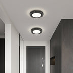Modern Minimalist Round Dome Iron Aluminum Acrylic LED Flush Mount Ceiling Light For Living Room