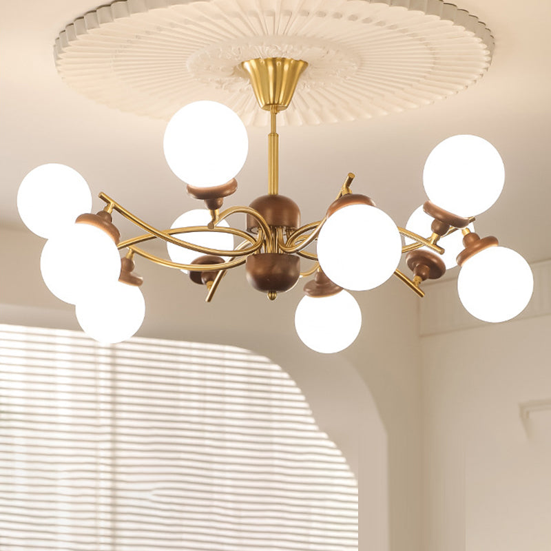 Modern Minimalist Round Acrylic Iron LED Flush Mount Ceiling Light for Living Room