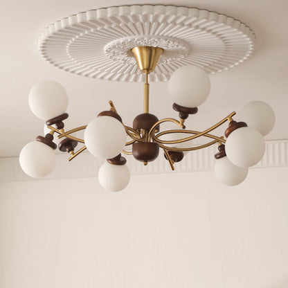 Modern Minimalist Round Acrylic Iron LED Flush Mount Ceiling Light for Living Room