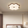 Contemporary Creative Clover Shape PE Iron LED Flush Mount Ceiling Light For Bedroom