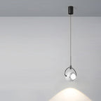 Contemporary Scandinavian Round Orb Aluminum Glass LED Pendant Light For Bedroom