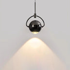 Contemporary Scandinavian Round Orb Aluminum Glass LED Pendant Light For Bedroom