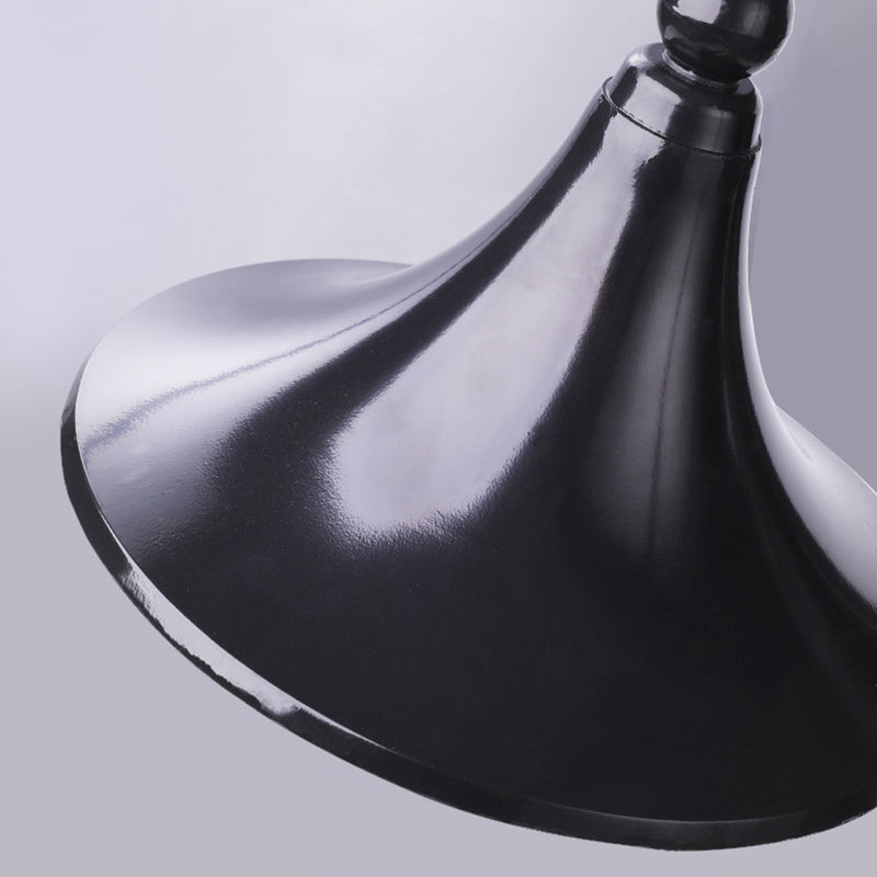Contemporary Industrial Waterproof Horn Shape Round Cone Aluminum Acrylic 1-Light Wall Sconce Lamp For Outdoor