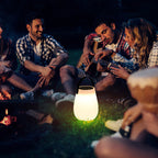 Modern Minimalist Solar Waterproof Portable PE Round Cylinder Cone LED Outdoor Light For Outdoor Lumendat