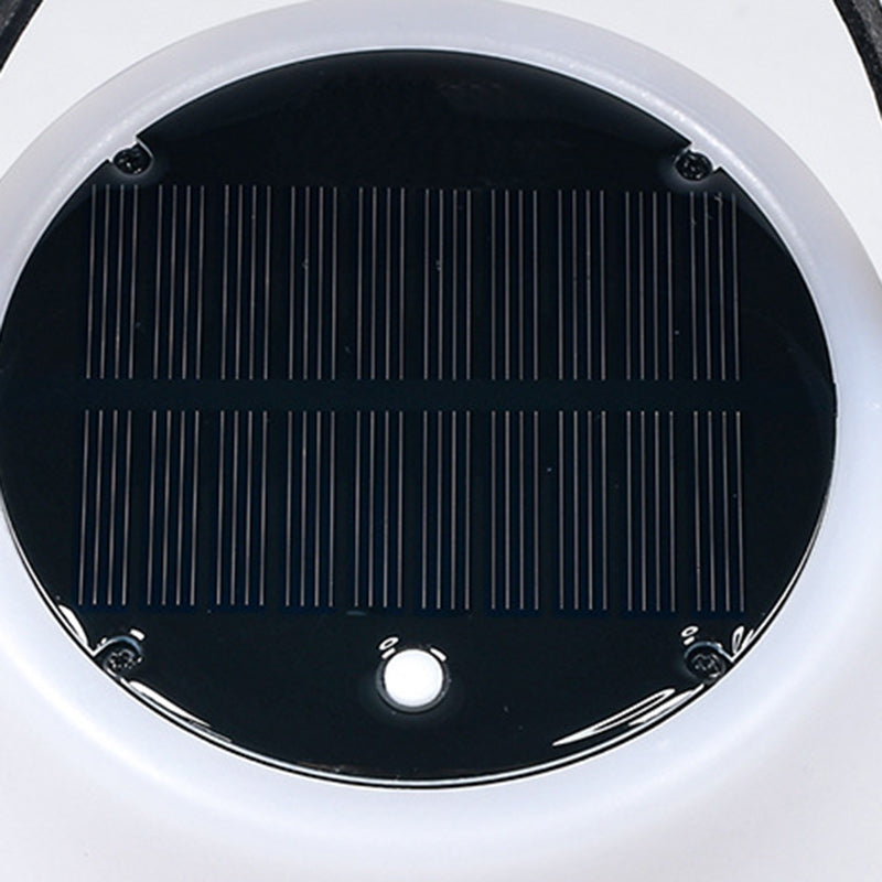 Modern Minimalist Solar Waterproof Portable PE Round Cylinder Cone LED Outdoor Light For Outdoor Lumendat