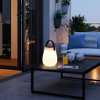 Modern Minimalist Solar Waterproof Portable PE Round Cylinder Cone LED Outdoor Light For Outdoor Lumendat