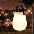 Modern Minimalist Solar Waterproof Portable PE Round Cylinder Cone LED Outdoor Light For Outdoor Lumendat