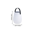 Modern Minimalist Solar Waterproof Portable PE Round Cylinder Cone LED Outdoor Light For Outdoor Lumendat