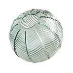 Contemporary Scandinavian Leaf Pattern Round Metal Glass 1-light Pendant Light for Dining Room BulbSquare