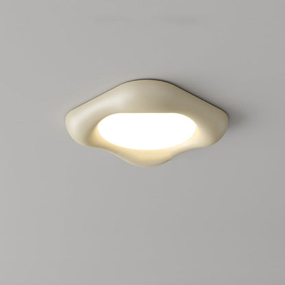 Contemporary Scandinavian Diamond Iron Plastic LED Flush Mount Ceiling Light For Bedroom