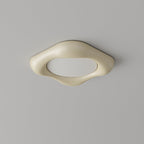 Contemporary Scandinavian Diamond Iron Plastic LED Flush Mount Ceiling Light For Bedroom