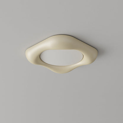 Contemporary Scandinavian Diamond Iron Plastic LED Flush Mount Ceiling Light For Bedroom