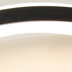 Contemporary Nordic Round Wave Aluminum Iron LED Flush Mount Ceiling Light For Bedroom