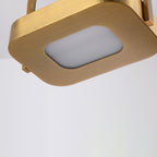 Modern Minimalist Carrying Bag Shape Rectangle Iron Acrylic LED Pendant Light For Bedroom