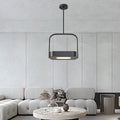 Modern Minimalist Carrying Bag Shape Rectangle Iron Acrylic LED Pendant Light For Bedroom