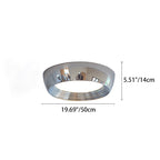 Contemporary Nordic Round Iron Acrylic LED Flush Mount Ceiling Light For Bedroom