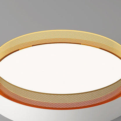 Modern Minimalist Round Dome Acrylic Hardware LED Flush Mount Ceiling Light For Bedroom