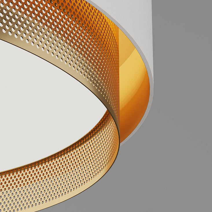 Modern Minimalist Round Dome Acrylic Hardware LED Flush Mount Ceiling Light For Bedroom