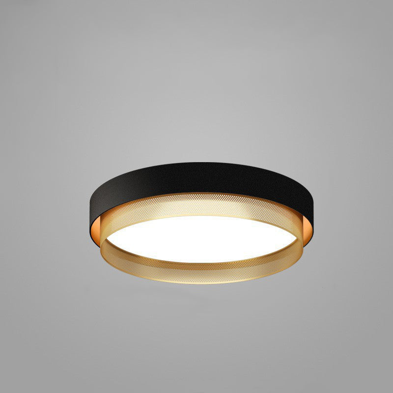 Modern Minimalist Round Dome Acrylic Hardware LED Flush Mount Ceiling Light For Bedroom