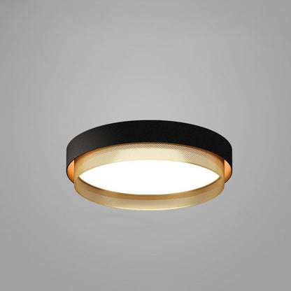 Modern Minimalist Round Dome Acrylic Hardware LED Flush Mount Ceiling Light For Bedroom