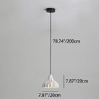 Contemporary Nordic Macaron Cone Resin 1-Light Pendant Light For Bedroom